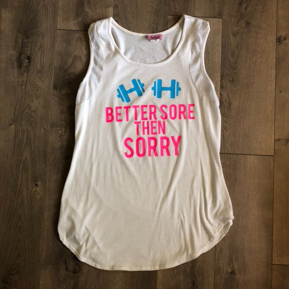 Better Sore Then Sorry Tank Size: L